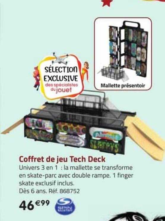 coffret de jeu tech deck spin master