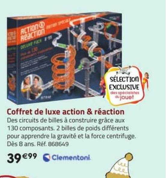 coffret de luxe action & réaction clementoni