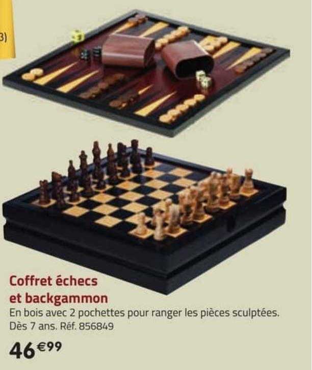 coffret échecs et backgammon