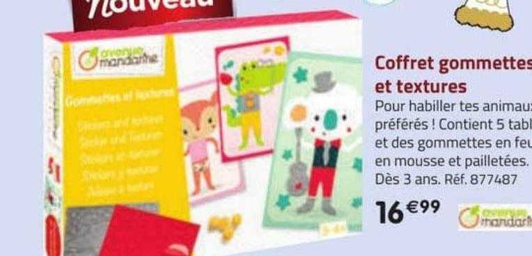 coffret gommettes et textures