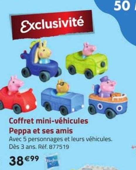 coffret mini-véhicules peppa et ses amis hasbro