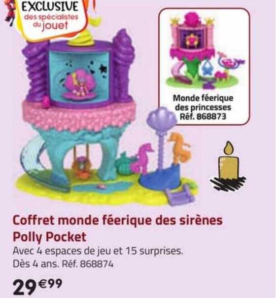coffret monde féerique des sirènes polly pocket