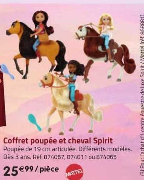 Coffret Poupée Et Cheval Spirit Mattel