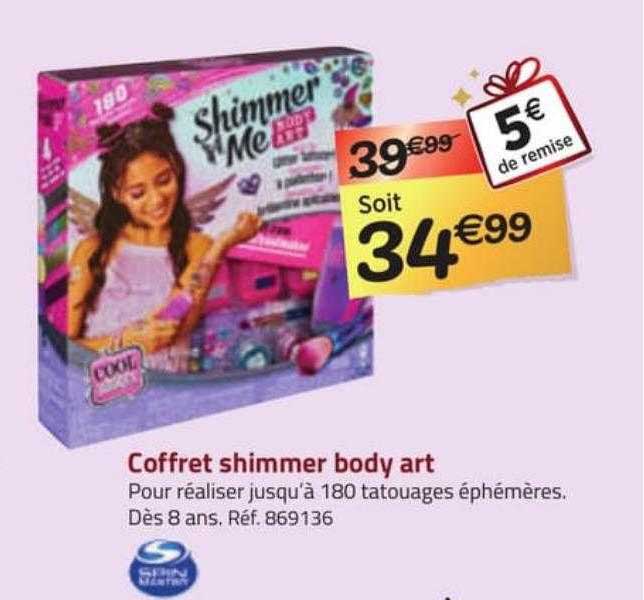 coffret shimmer body art spin master