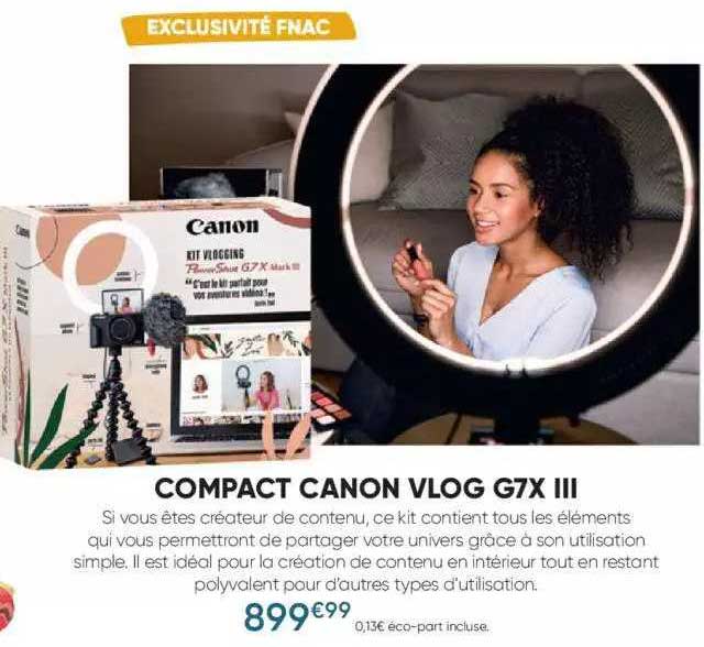 compact canon vlog g7x III