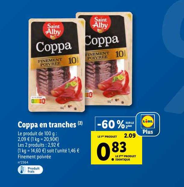 coppa en tranches saint alby