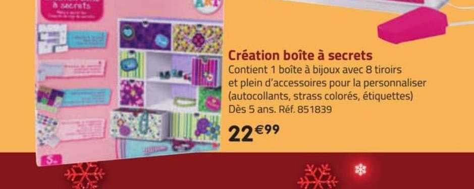 Création Boîte à Secrets