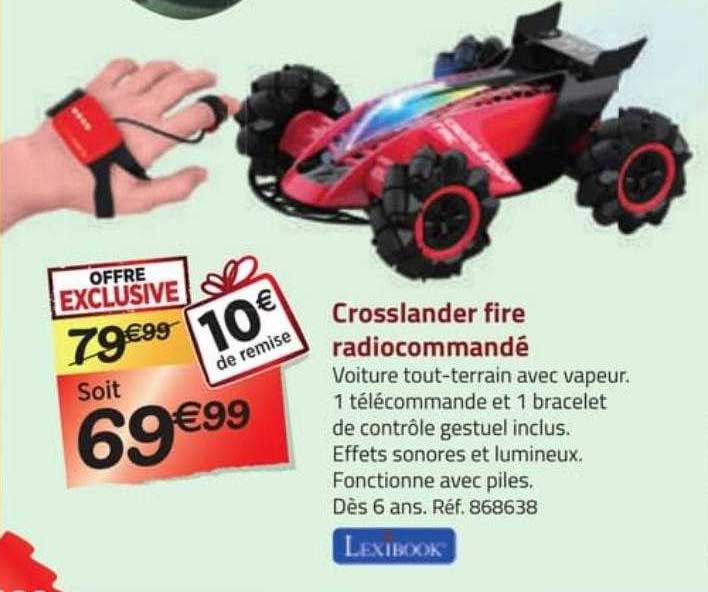 crosslander fire radiocommandé lexibook