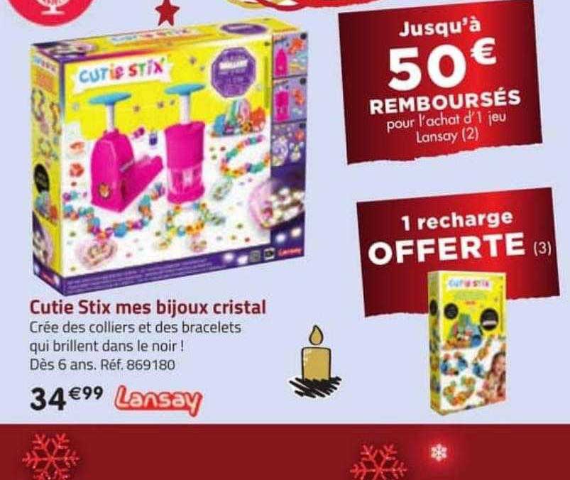 cutie stix mes bijoux cristal lansay