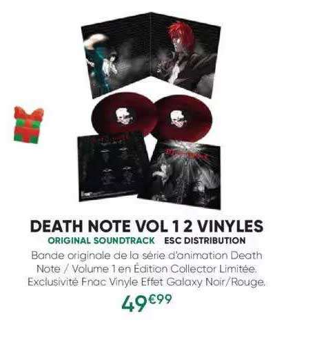 death note vol 12 vinyles - original soundtrack - esc distribution