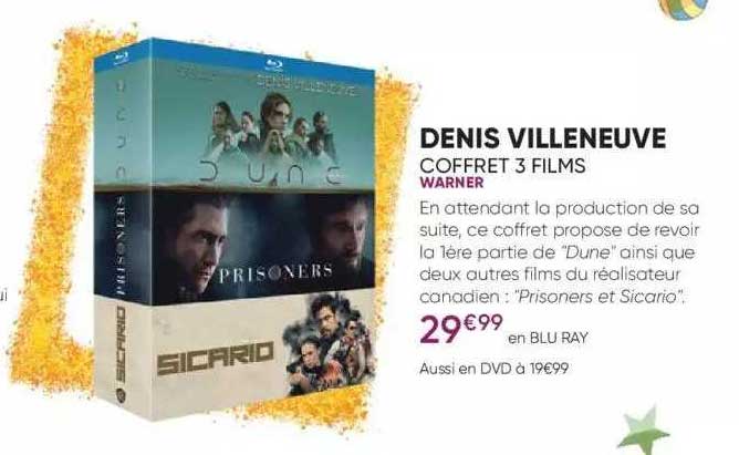 denis villeneuve - coffret 3 films - warner
