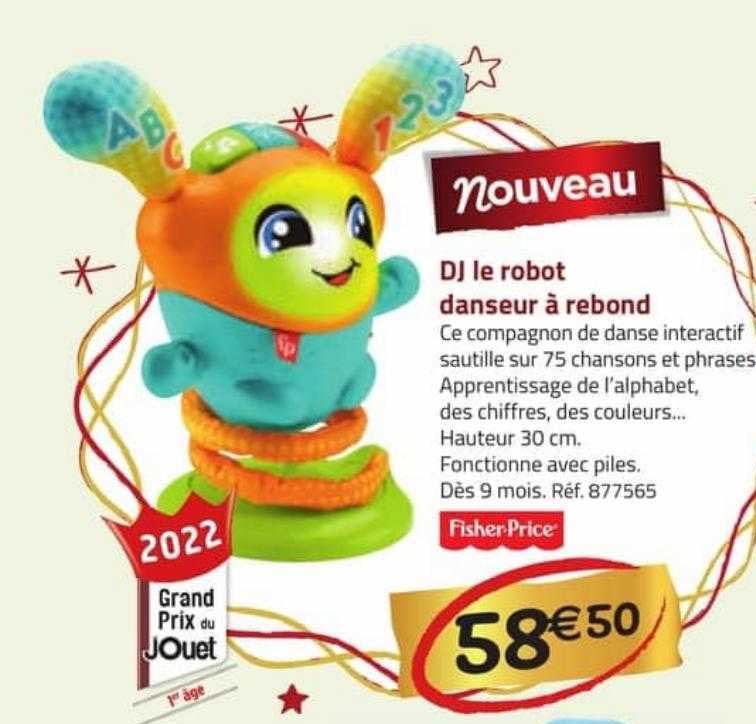 dj le robot danseur à rebond