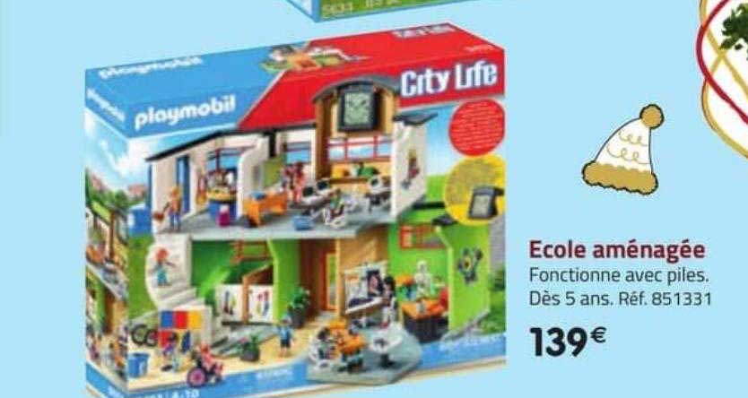 école Aménagée Playmobil