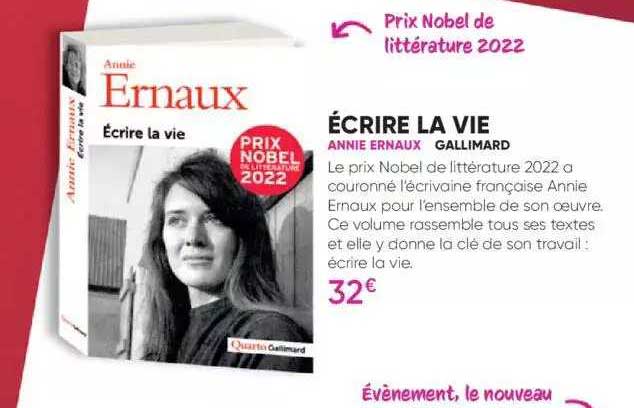 écrire la vie - annie ernaux