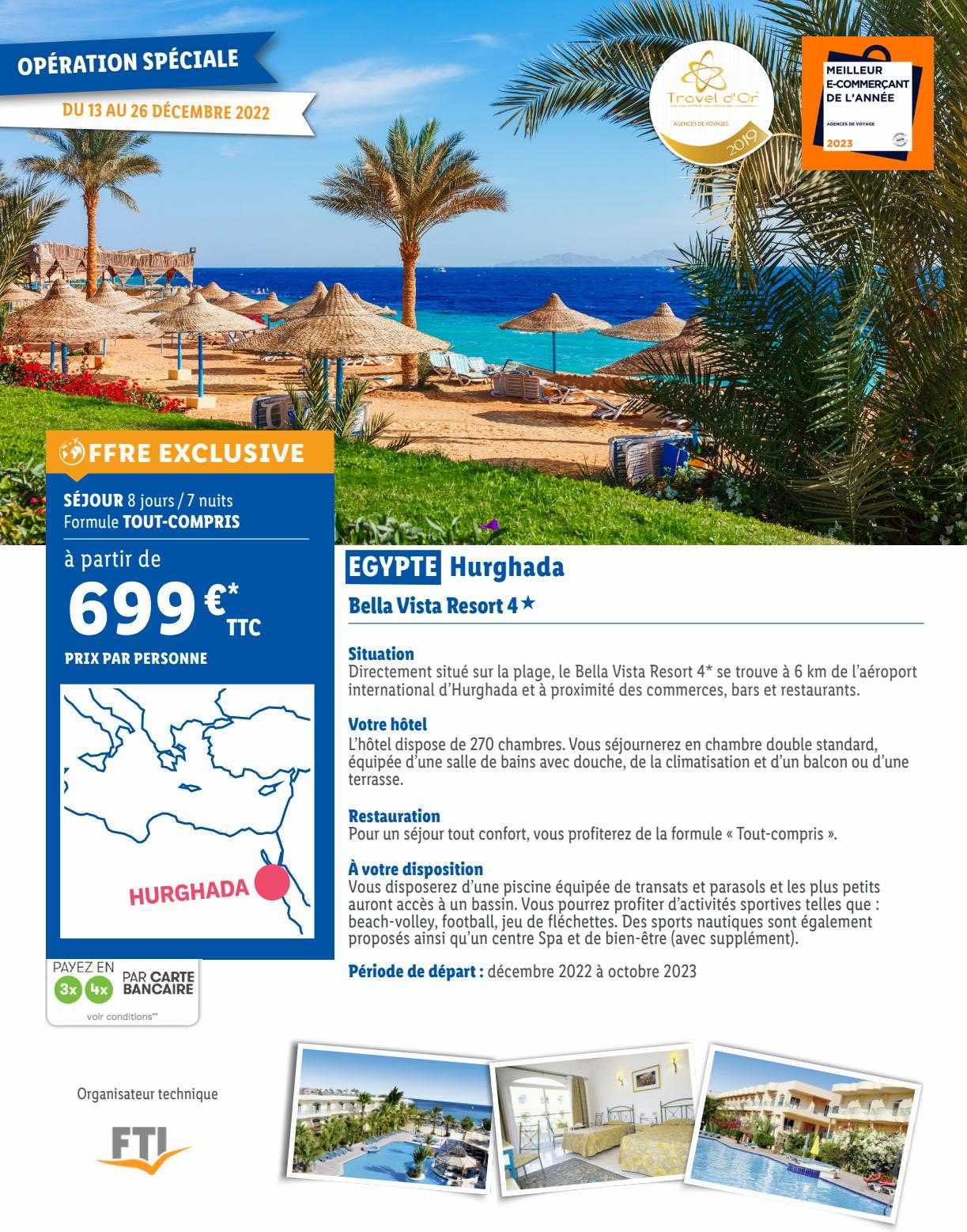 egypte hurghada bella vista resort 4*