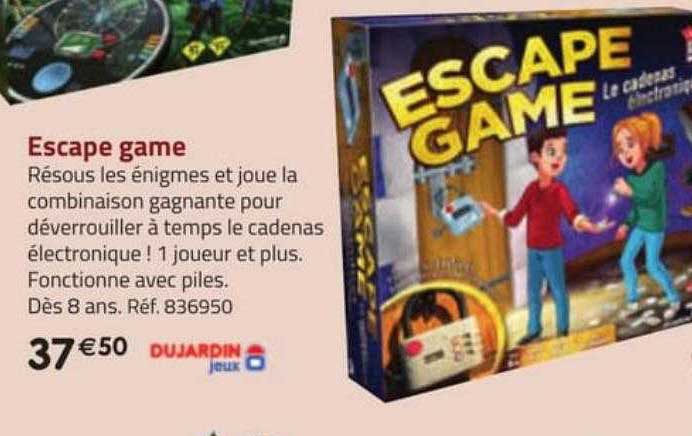 escape game dujardin jeux
