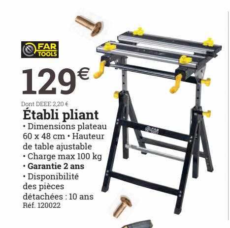 établi pliant far tools