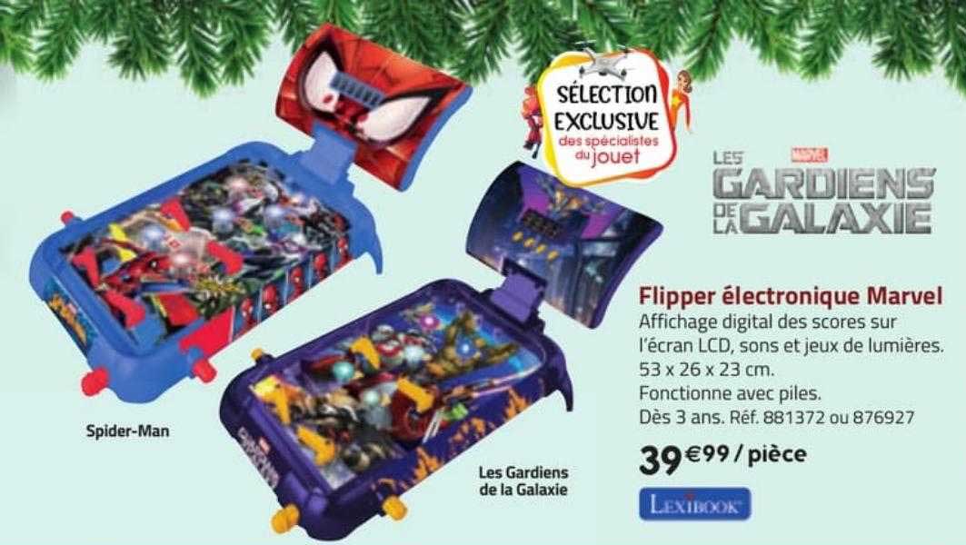 flipper électronique marvel lexibook
