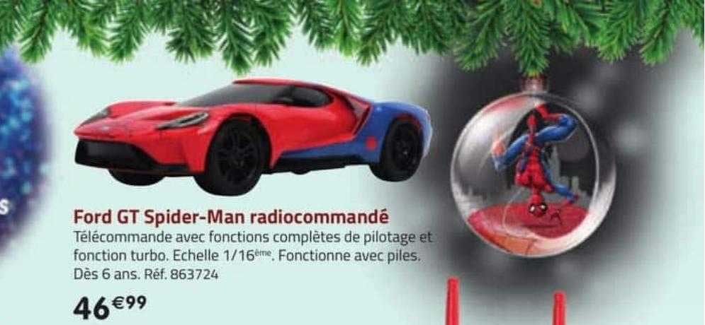 ford gt spider-man radiocommandé