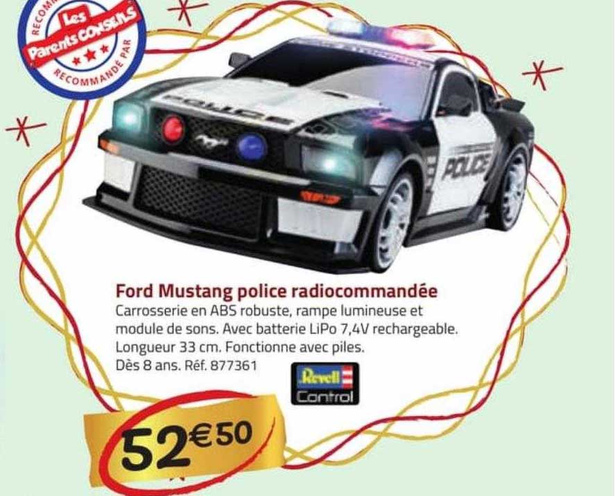 ford mustang police radiocommandée revell control