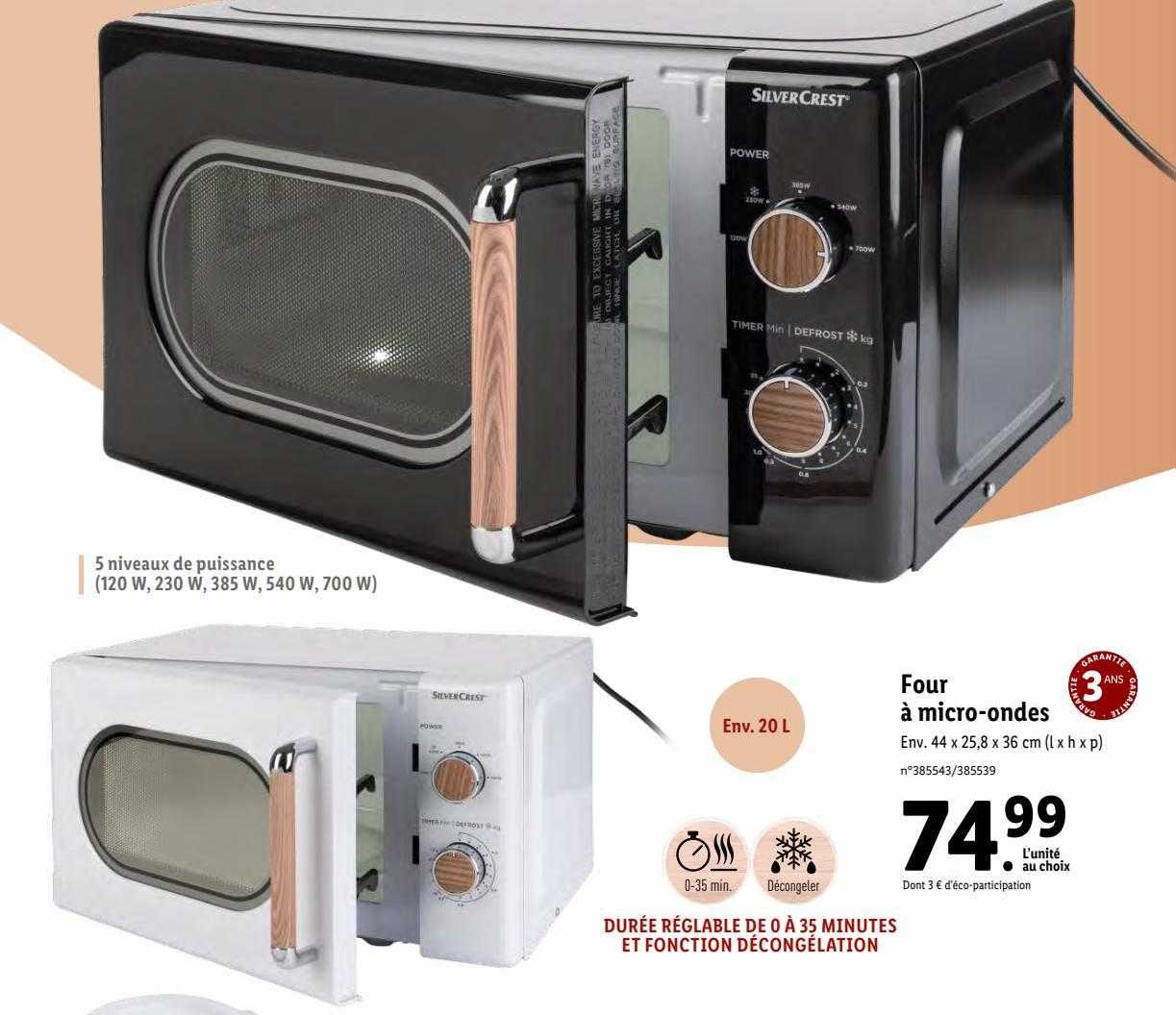 four à micro-ondes silver crest