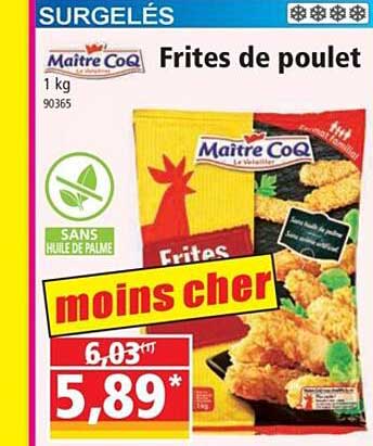 frites de poulet maître coq