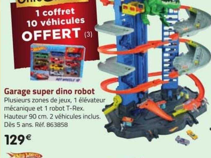 garage super dino robot hot wheels