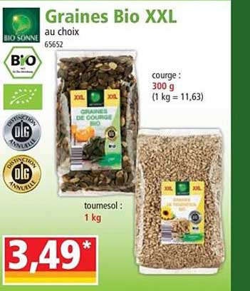Graines Bio Xxl Bio Sonne
