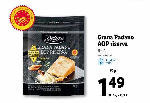 grana padano aop riserva deluxe