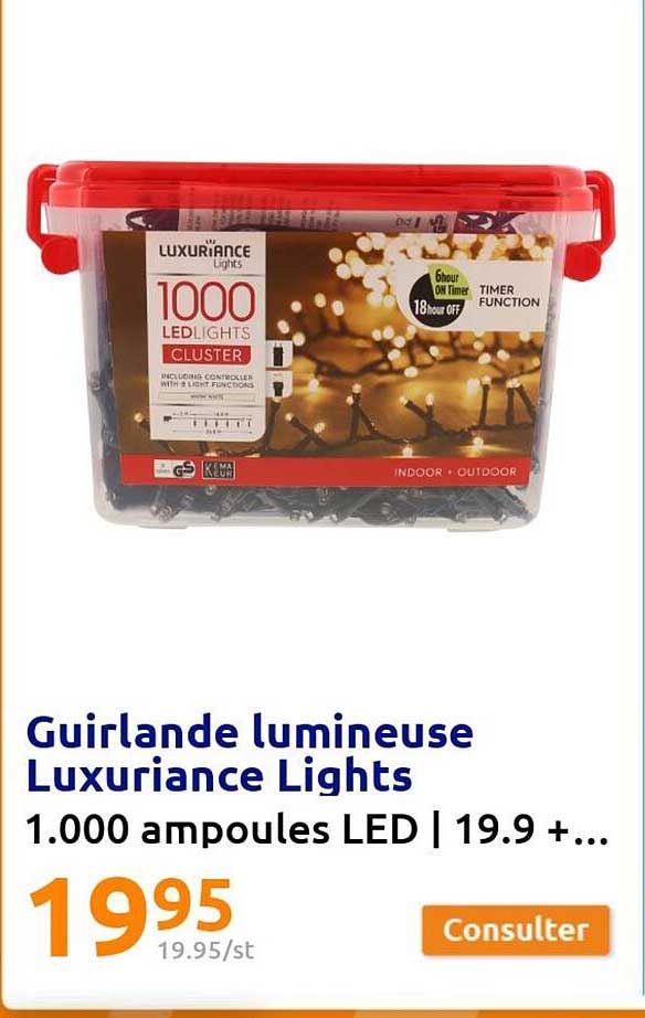 guirlande lumineuse luxuriance lights