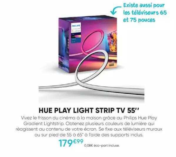 hue play light strip tv 55"