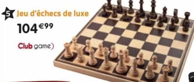 jeu d'échecs de luxe