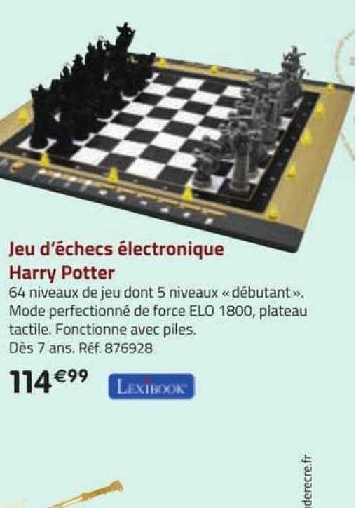 jeu d'échecs électronique harry potter lexibook
