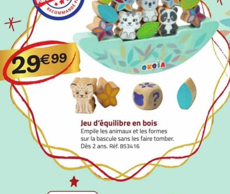 jeu d'équilibre en bois