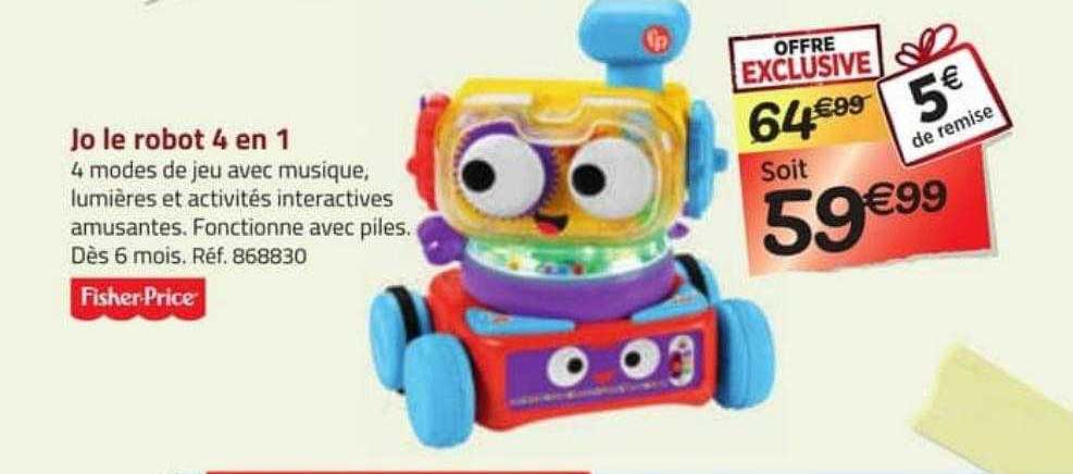 jo le robot 4 en 1 fisher price