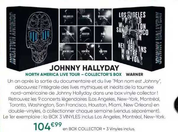 johnny halliday - north america live tour - collector's box - warner