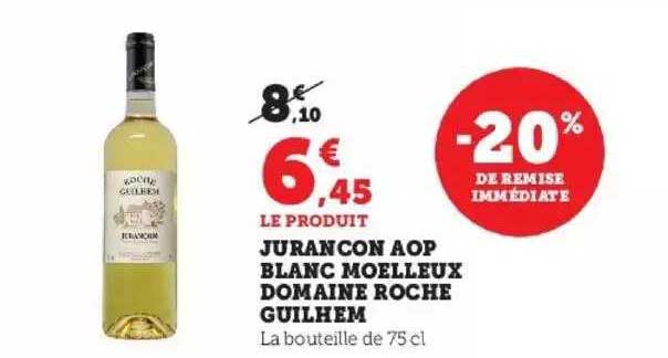 jurançon aop blanc moelleux domaine roche guilhem