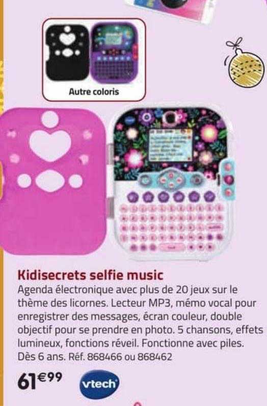 kidisecrets selfie music vtech