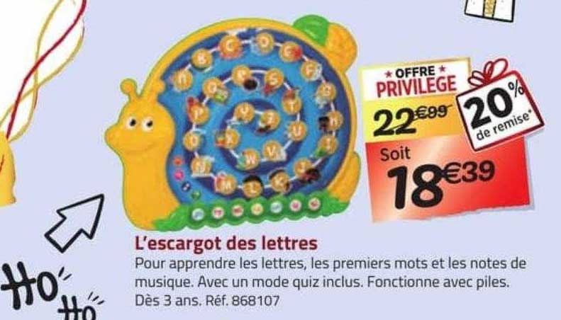 l'escargot des lettres
