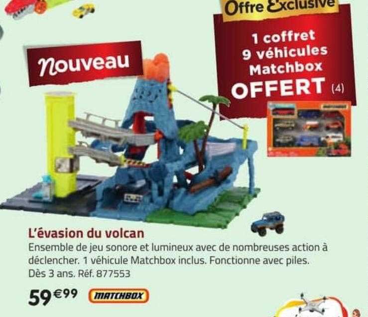 l'évasion du volcan matchbox