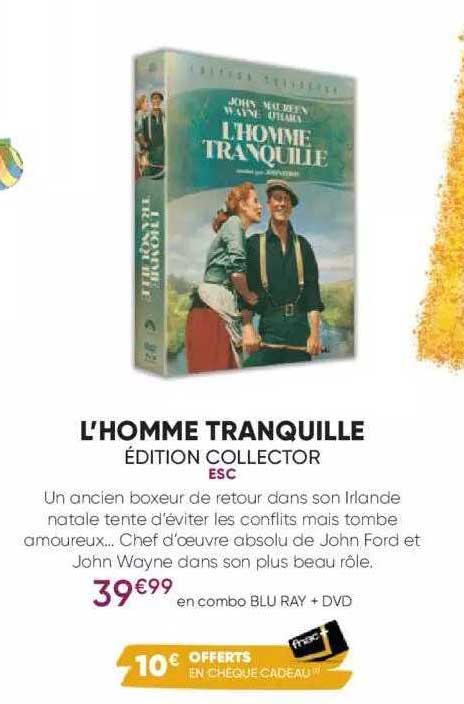 l'homme tranquilles - édition collector - esc
