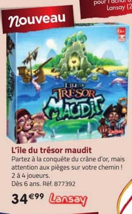 l'île du trésor maudit lansay