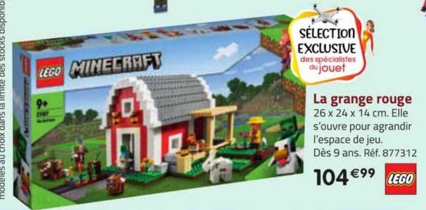 la grange rouge lego minecraft