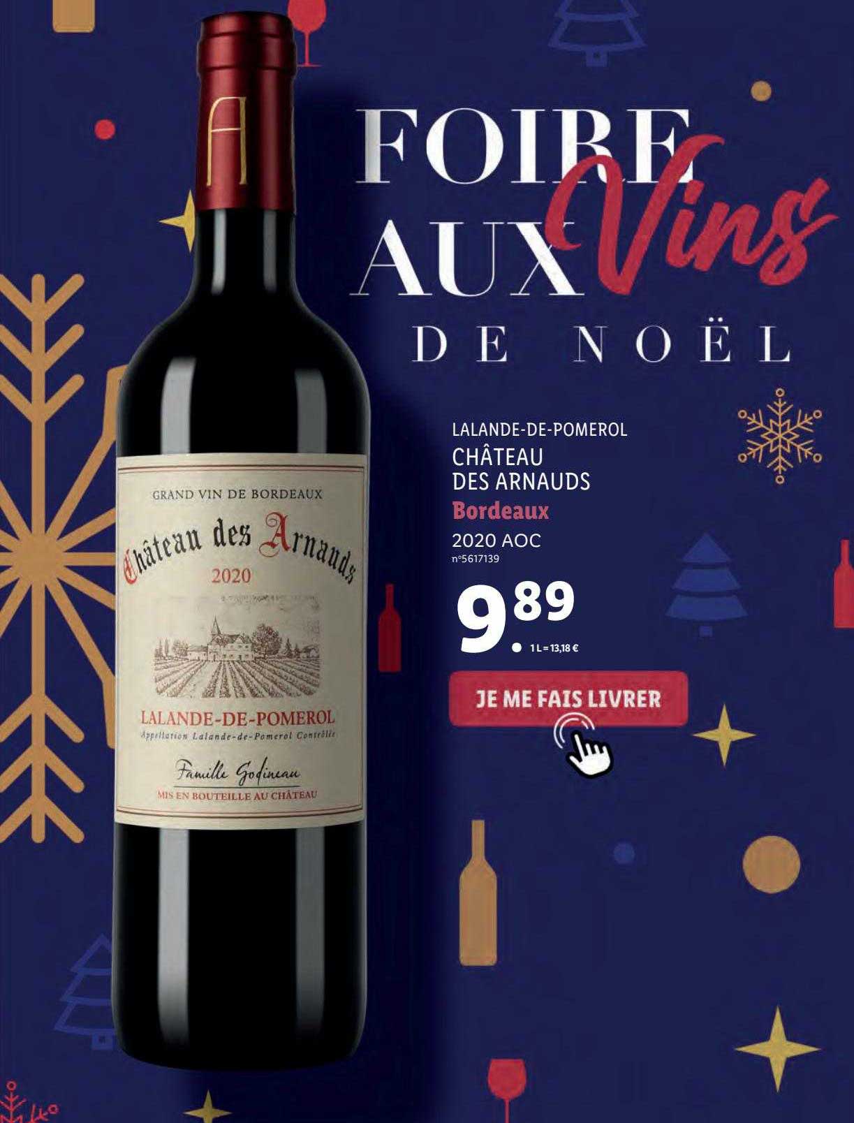 lalande-de-pomerol château des arnauds bordeaux 2020 aoc