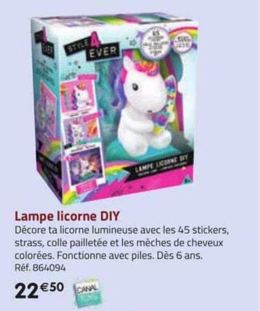 Lampe Licorne Diy