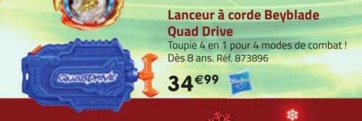 lanceur à corde beyblade quad drive hasbro