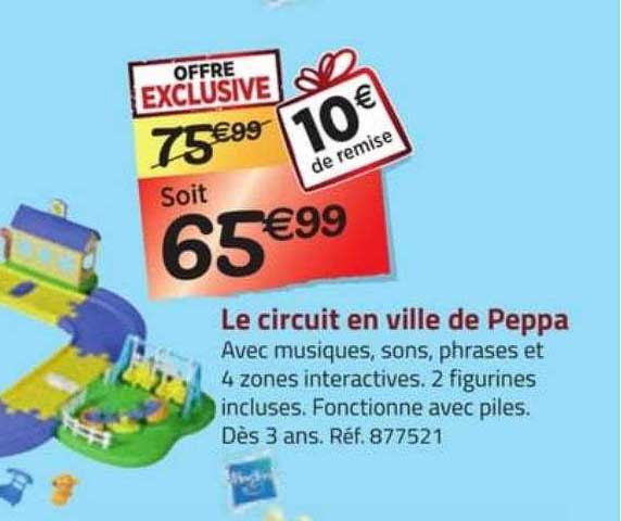 le circuit en ville de peppa hasbro