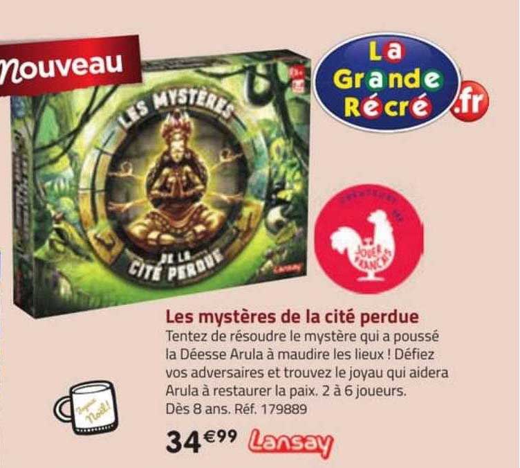 les mystères de la cité perdue lansay