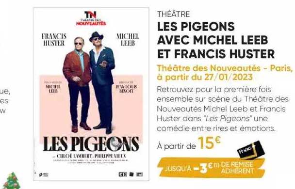 les pigeons avec michel leeb et francis huster