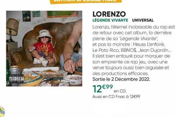 lorenzo - légende vivante - universal
